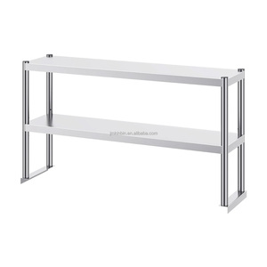 Heavy Duty Multi-Tier Stainless Steel Countertop Rack <b>Kitchen</b> Workbench Overhead Organizer for Restaurant Canteen Bakery - Product Image 3
