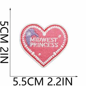 Iron on Embroidered pink Style Beach Time Sea Star Boots Howdy Sea House Crab Dolphin Patch for Clothing <b>Hat</b> <b>Bag</b> Decoration - Product Image 3