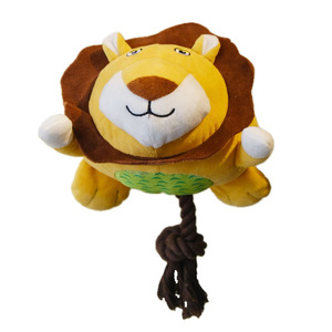 Jouet pour chien en peluche couineur, animaux couchés (Lion, Éléphant, Ours et <span class=keywords><strong>Cochon</strong></span>) avec bruit froissé, vente en gros - Product Image 1