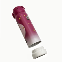 Gobelet à pression de bouteille sous vide à ressort de 400ml(13oz) avec tasse de base détachable, logo étanche et prêt pour le voyage personnalisable