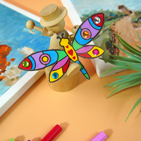 WingArt DIY Attrape-soleil Décoration de fenêtre Libellule Kit d'activités artistiques pour enfants