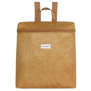 Tyvek <b>Simple</b> Design <b>Backpack</b> Bag for College Girls Waterproof Adolescent Student Female Young Lady Leisure Washable Kraft Paper - Product Image 2