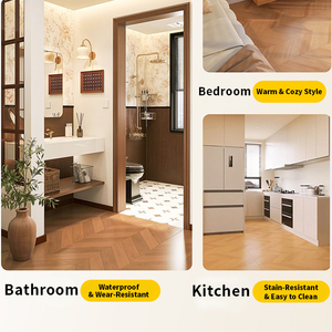 Azulejos de Cerámica con Acabado Mate Imitación <span class=keywords><strong>Madera</strong></span>, Resistentes al Ácido y Antideslizantes, Estilo Europeo, Tamaños Personalizados, para Encimeras de Comedor en Villas - Product Image 5