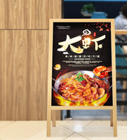 Stand Display Poster Bingkai Aluminium Portabel Dua Sisi untuk Promosi Bisnis, Cocok untuk Toko Baru & Dapat Didaur Ulang