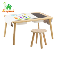 Table sensorielle pour enfants, table d'activités Montessori avec bacs de rangement pour le jeu et l'apprentissage des tout-petits