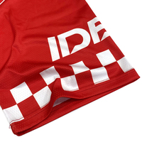 Camiseta de Fútbol con Cuello en V, Diseño de Parches, Sublimación Retro Personalizada, Secado Rápido, Transpirable, 100% Poliéster, Unisex para Adultos