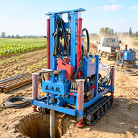 Foreuse à eau mobile 35 CV diesel pour puits domestiques et agricoles avec trépan PDC et tubes de forage