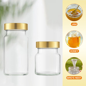 Bán Buôn Thực Phẩm Lưu Trữ Container Mứt Mật Ong Jar Chai Lọ Thủy Tinh Cho Chim Của Tổ Có Nắp Đậy - Product Image 4