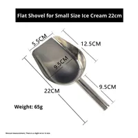 Yolecen Pelle plate en acier inoxydable multi-usages pour la farine Graines de melon Aliments secs Grain Haricot Nourrir le riz Type d'ustensiles polyvalents