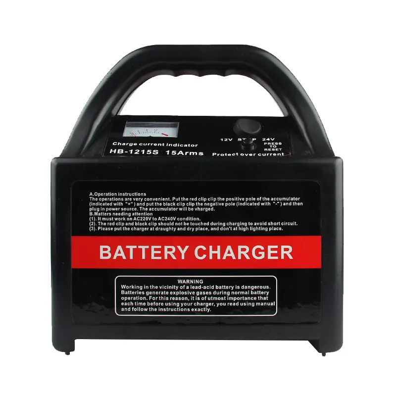 Pengisi daya baterai mobil pabrik profesional pengisi daya baterai otomatis 24V