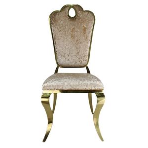 Bras Balcon <span class=keywords><strong>Bar</strong></span> Plage Luxe Roi En Métal Antique Trône Bois de Conférence En Acier Inoxydable Chaise D'hôtel De Mariage - Product Image 2