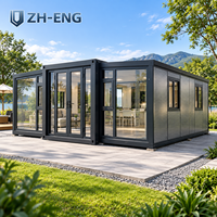 Maison conteneur préfabriquée de haute qualité, extensible, ignifuge, écologique, étanche et durable, 20, 30 ou 40 pieds, 2 à 4 chambres