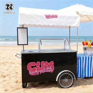 Tricycle électrique mobile de haute qualité <span class=keywords><strong>2026</strong></span> pour la vente de glaces, chariot de nourriture électrique, chariot réfrigéré, chariot à vélo - Product Image 1