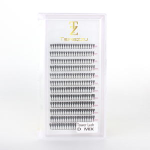 Cils en PBT, volume doux, style Manga, pour cosplay, avec pointes, préfabriqués, fabriqués à la machine, 12 rangées, design imprimé <span class=keywords><strong>3D</strong></span>, cils en tour - Product Image 4