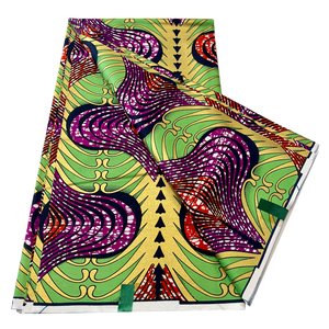 Tissu Wax Africain Super Imprimé Doré, 100% Coton, avec Revêtement Scintillant, pour Confection de Robes, Prix de Gros Usine - Product Image 3