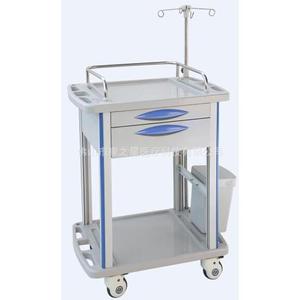 Carrito de infusión Kang Zhi Xing IV de 590*470*920 mm, 2 niveles con bandeja y contenedor de residuos para uso hospitalario - Product Image 1
