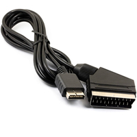 Câble AV RGB vers SCART de 1,8 m, convertisseur audio-vidéo pour téléviseur, connecteur de remplacement pour console de jeu, cordon PAL pour PlayStation 2 3 PS2 PS3