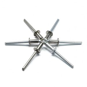 Remaches Ciegos de Acero Inoxidable de Extremo Abierto con Cabeza de Cúpula 3.2mm 4.0mm 4.8mm Personalizables para Fijación de Chapa Metálica Certificación ISO Muebles - Product Image 3