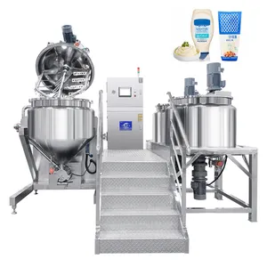 Vacuum Homogenizer Emulsifier Mixer Mayonnaise Production Line Making Machine Ointment Emulsifying Machine