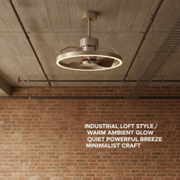 Plafonnier LED YOUKAIN moderne européen en métal à 5 pales (>48 pouces) avec télécommande, moteur DC, 6 vitesses, intensité variable, CRI80