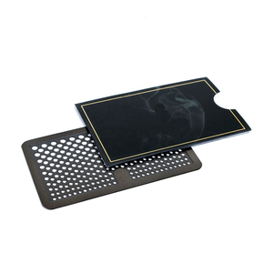 Carte métallique créative personnalisée broyeur de cigarettes broyeur de tabac accessoires de cigarette meulage carte de meulage de cigarettes carte de meulage - Product Image 5