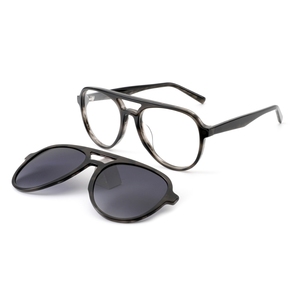 Gafas de Sol Polarizadas UV400 con Montura Completa de Acetato Estilo Ojo de Gato, Retro y Clásicas, Personalizables, con Estuche - Verde/Amarillo/Marrón - Product Image 1