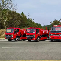 Camion-citerne à carburant diesel DFAC 4,5 m³, nouveau camion de pompiers 4x2 et camion d'extinction d'incendie avec haute performance
