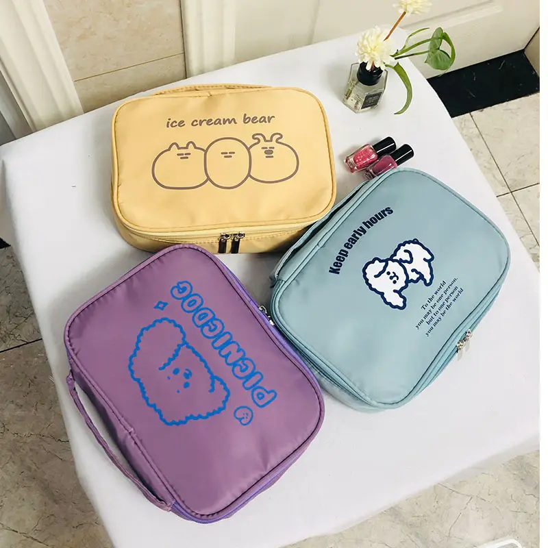 Лидер продаж 2022, Южная Корея, Ins медведь, сумка для туалетного столика, милая японская Студенческая сумка для девочек