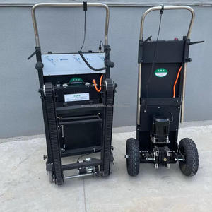 Almacén eléctrico tipo oruga máquina de escalada de escaleras camiones descargables batería Transporte carga escalera escalada <span class=keywords><strong>Dolly</strong></span> carro <span class=keywords><strong>AC</strong></span> - Product Image 1