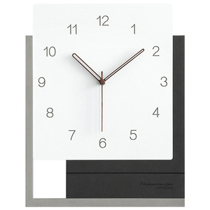 Wozoom Square <b>Wall</b> <b>Clock</b> Battery Powered Silent Quartz Living Room Nordic Style Modern Minimalist Design - Product Image 5