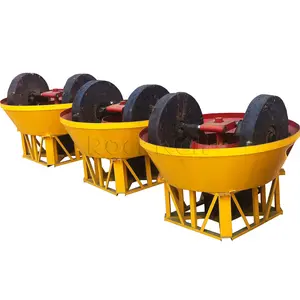 Sudan Wet Pan Mill New Type Professional Stone Grinder Gold Wet Pan Mill For Grinding Gold Ore
