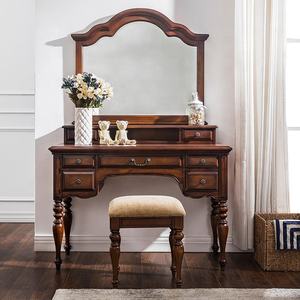Meja Rias Antik Mewah dengan Cermin dan Banyak Laci untuk Kamar Tidur - Product Image 2