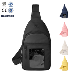 Bolso Bandolera Impermeable con Ventana para Tarjetas Grado Profesional PSA, para Coleccionistas de TCG y Fans de Anime, con Botón de Verano - Product Image 1