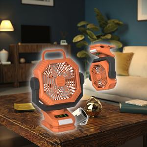 Ventilateur électrique portable et mains-libres dernière génération avec lumière LED, design sans fil multifonctionnel pour le camping en extérieur et l'usage domestique - Product Image 6