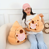 Peluche Capybara transformable, Capybara emboîté, Capybara fleur de marguerite, Décoration de bureau apaisante, Vente en gros d'usine OEM