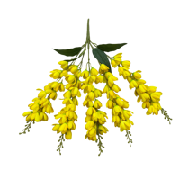 Fleur artificielle de haute qualité, grande begonnie à 5 branches et grandes pétales, personnalisable, vente en gros d'usine, pour la décoration intérieure QYYN-1187