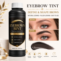 Spray Teintant Sourcils pour Henné à l'Aérographe, Gel Teintant Sourcils Waterproof Végétalien Marque Privée