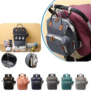 Sac à dos de voyage en gros à prix d'usine, ensemble sac à langer élégant pour maman et bébé, compagnon de voyage stylé - Product Image 4