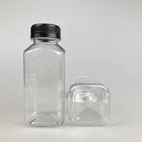 Bouteille en plastique recyclable personnalisée pour jus et boissons, 2oz, 8oz, 16oz, 32oz, 350ml, 500ml, avec bouchons inviolables, vente en gros
