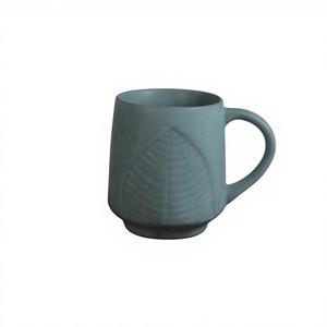 แก้วกาแฟเซรามิกเคลือบด้าน ลายเรียบง่าย ดีไซน์มินิมอล เป็นมิตรกับสิ่งแวดล้อม ใช้กับเครื่องล้างจานและไมโครเวฟได้ ใช้ซ้ำได้ เหมาะสำหรับใช้ในบ้าน - Product Image 1