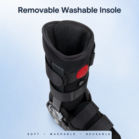 Botte orthopédique gonflable avec chambre à air et semelle extérieure antidérapante en caoutchouc pour la rééducation des blessures au pied et comme chaussure post-chirurgicale