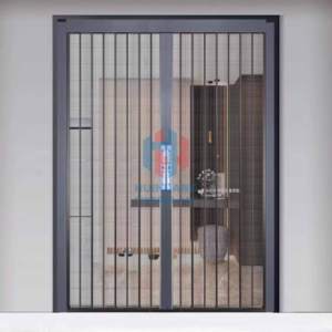 Anti-Theft Diamond Mesh Folding <strong>Screen</strong> <strong>Door</strong>: Stainless Steel Invisible Sliding <strong>Door</strong> with Lock for Mosquito and Cat Prevention - Product Image 6