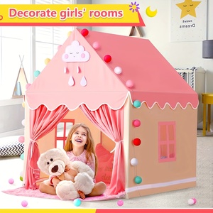 Gran oferta, casa de princesa personalizada, gran tienda de juegos de Castillo de princesa rosa, casa de juegos resistente para niños para niñas pequeñas - Product Image 4