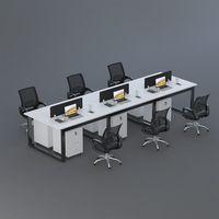Bureau d'étude entièrement équipé pour chambre à coucher, robuste et durable, combinaison bureau et chaise pour entreprise