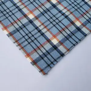 Anti-Bacteria recycled eco plaid woven fabric wholesale Bamboo Microfiber blends check yarn dyed Shirting Fabric For Men