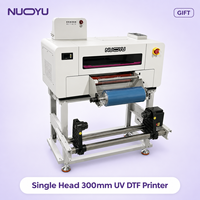 Nueva Impresora UV DTF Promocional de 300mm con Cabezal Único, Máquina Automática de Transferencia de Logotipos y Pegatinas, Certificación CE RoHS, Directo de Fábrica