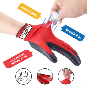Guantes de Trabajo de Seguridad Recubiertos de Nitrilo Sandy con Logotipo Personalizado, Antiaceite, Duraderos, Antideslizantes y Transpirables para Jardín - Product Image 5