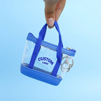 Aksesoris Gantungan Kunci Custom Cetak Logo PVC Dompet Kecil Mini Dompet Gantung Dekorasi Tas Selempang