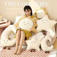 Offre Spéciale mignon étoile soleil lune oreiller en peluche doux jouets en peluche pour enfants cadeau