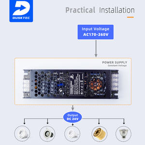 Unidades de fuente de alimentación de controlador LED ultrafino de carcasa de hierro 12V 24V 100W 200W 300W Smps fuente de alimentación conmutada para tiras Led - Product Image 5